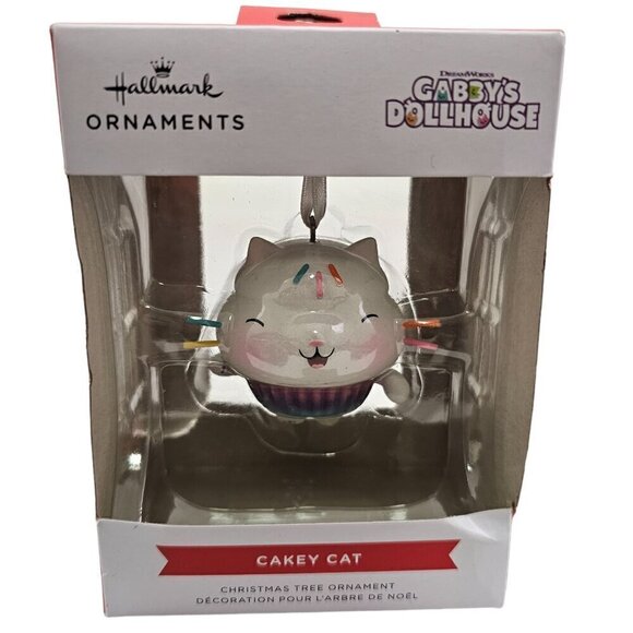 Hallmark Gabby’s Dollhouse Cakey Cat Christmas Holiday Ornament NEW** - Picture 1 of 10